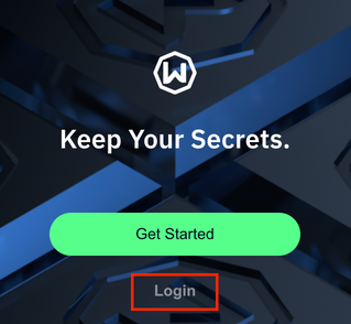 Log In Screen